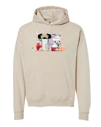 Pixi and Cass Tiana Matcha and Cups Adult Hoodie