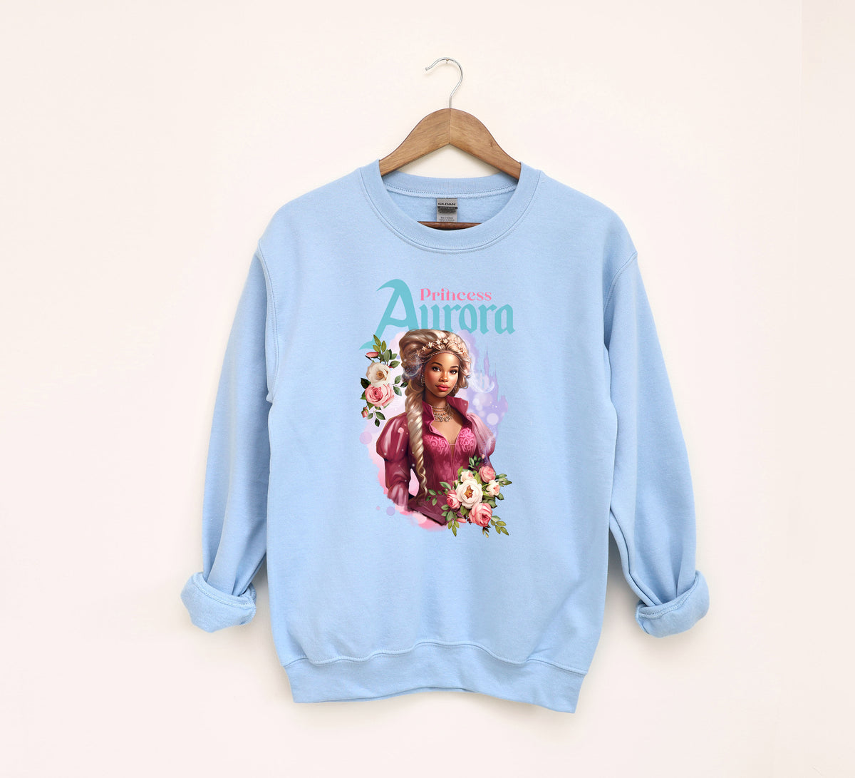 Aurora The Rose Princess Adult Sweatshirt