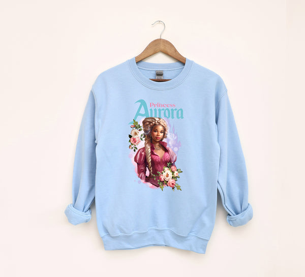 Aurora The Rose Princess Adult Sweatshirt