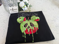 Bite Me Embroidered Adult Sweatshirt and T-Shirt