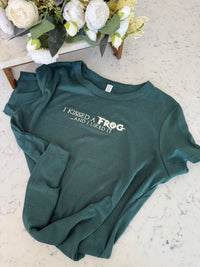 Kissed the Frog Embroidered Baby T-Shirt