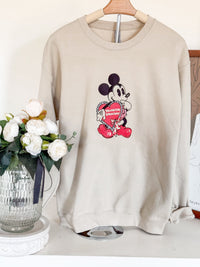 Mickey’s Vintage Valentines Embroidered Adult Shirt
