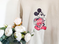 Mickey’s Vintage Valentines Embroidered Adult Shirt