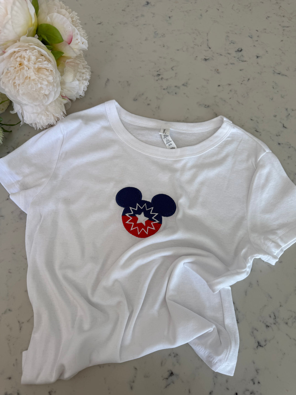 Juneteenth Embroidered BABY DOLL T-Shirt