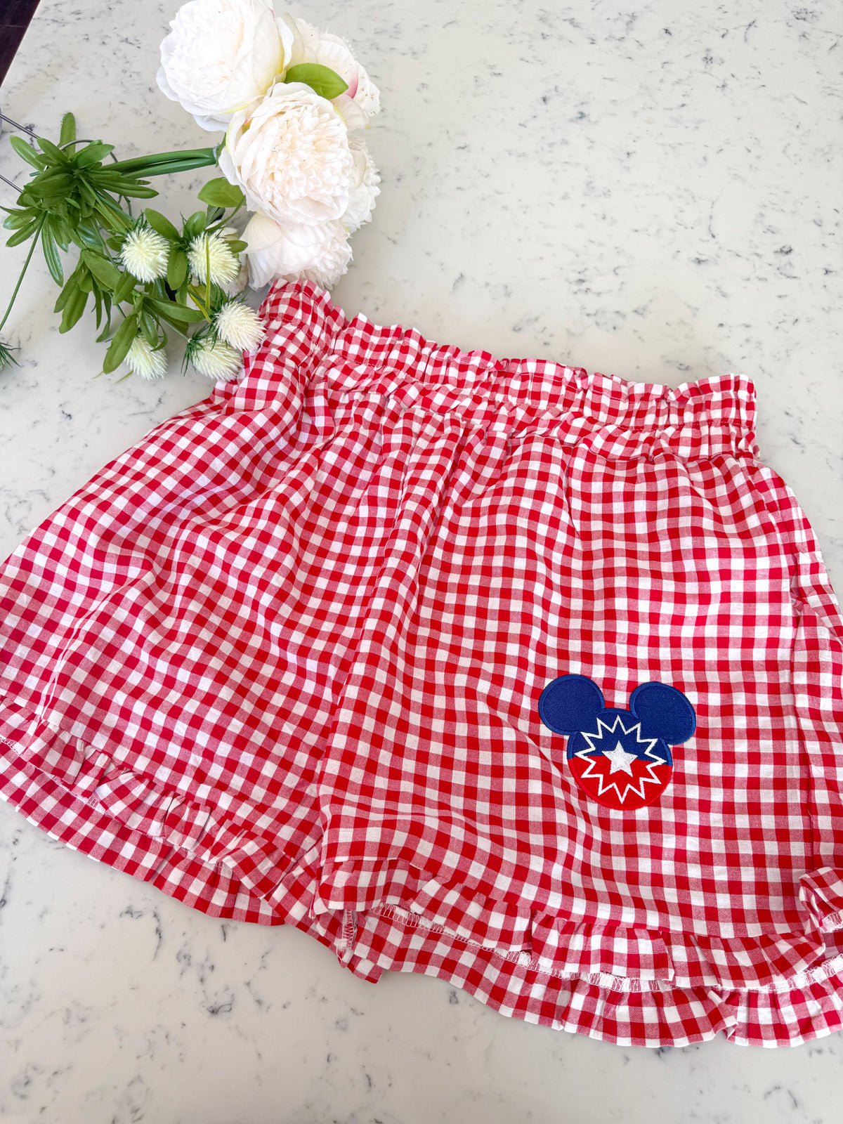 Juneteenth Embroidered Shorts