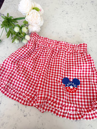 Juneteenth Embroidered Shorts
