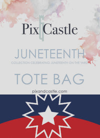 JUNETEENTH ON THE YARD EMBROIDERED TOTE