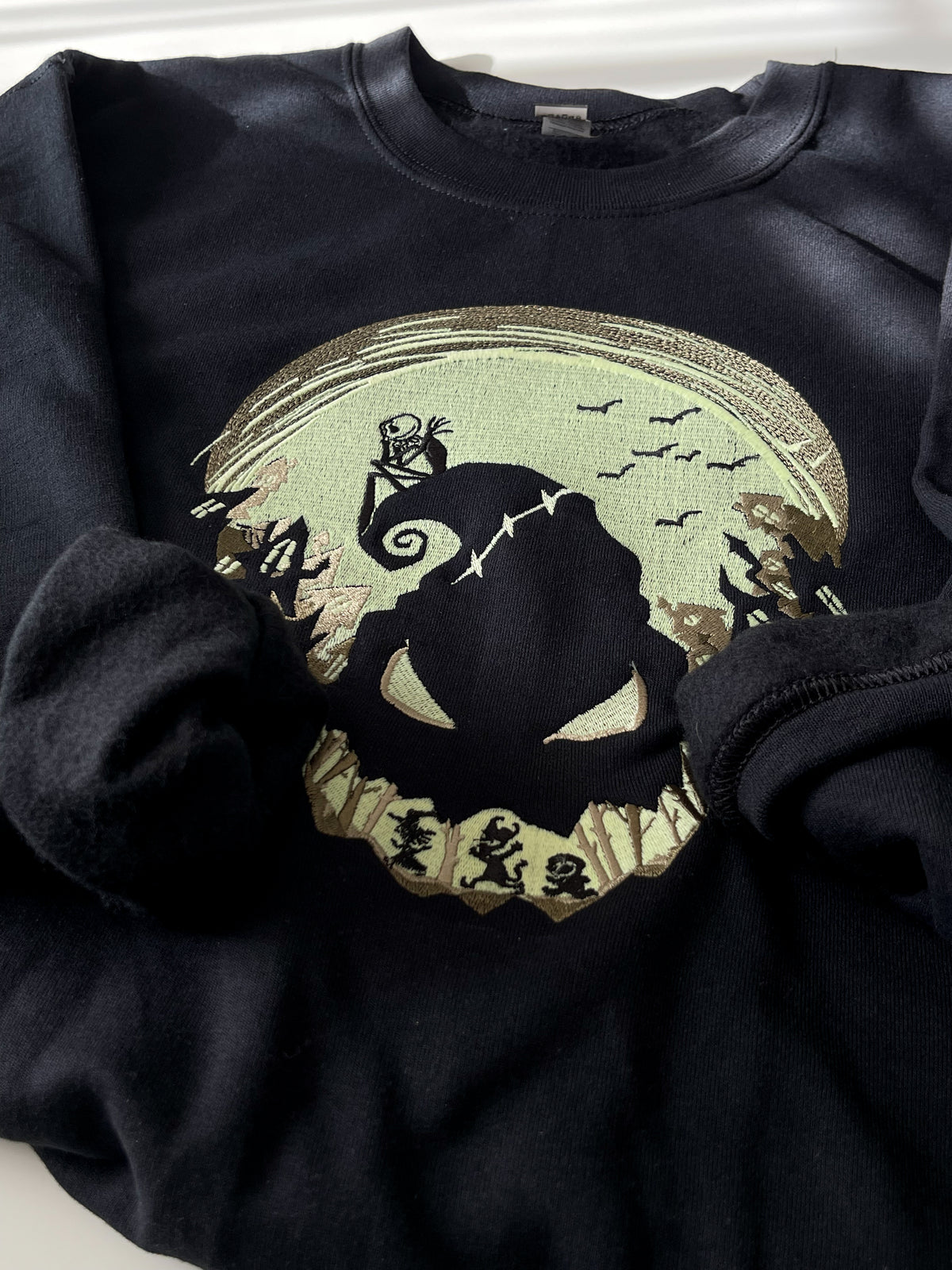 Glow In the Dark Oogie Boogie Embroidery Sweatshirt