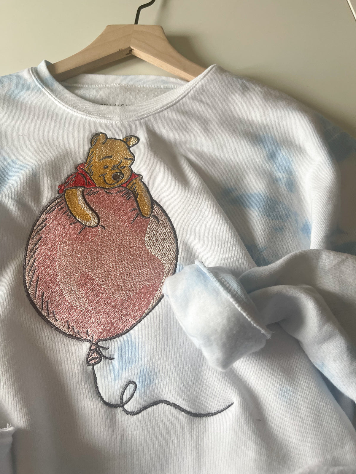 Winner the Pooh and the Balloon Embroidered Sweatshirt