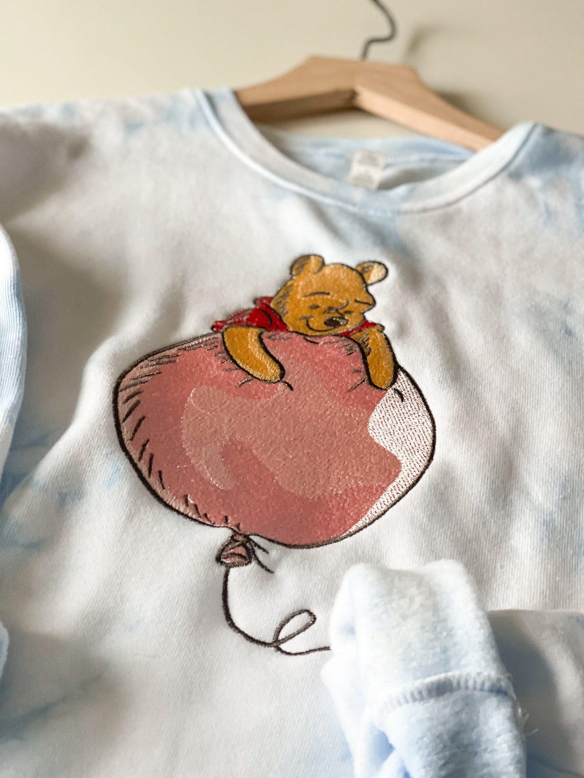 Winner the Pooh and the Balloon Embroidered Sweatshirt