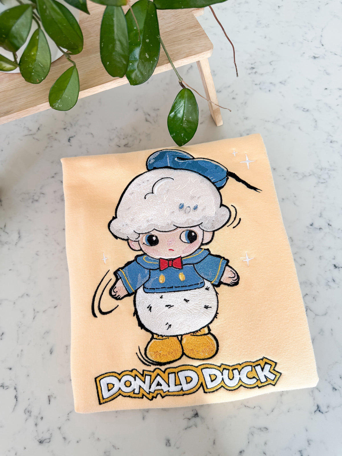 Cute Donald Embroidered Shirt