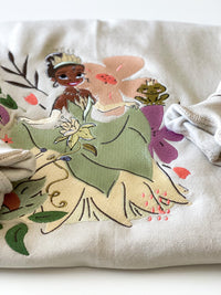 Princess Tiana’s Flowers Embroidered Adult Sweatshirt