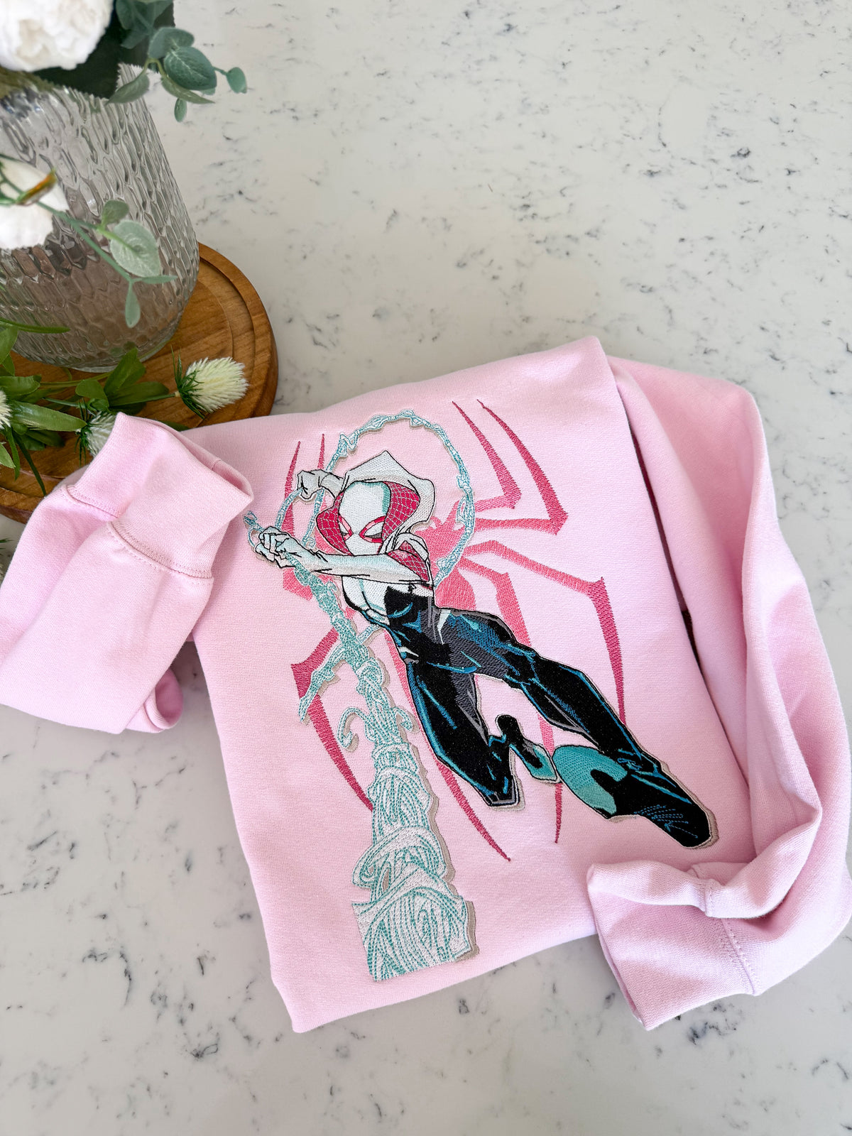 Gwen Spider Girl Embroidered Shirt