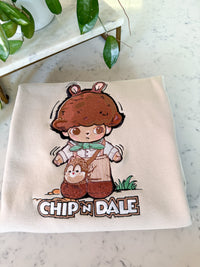 Cute Chip and Dale Embroidered Shirt