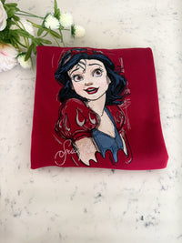 Snow White Sketch Embroidered Shirt