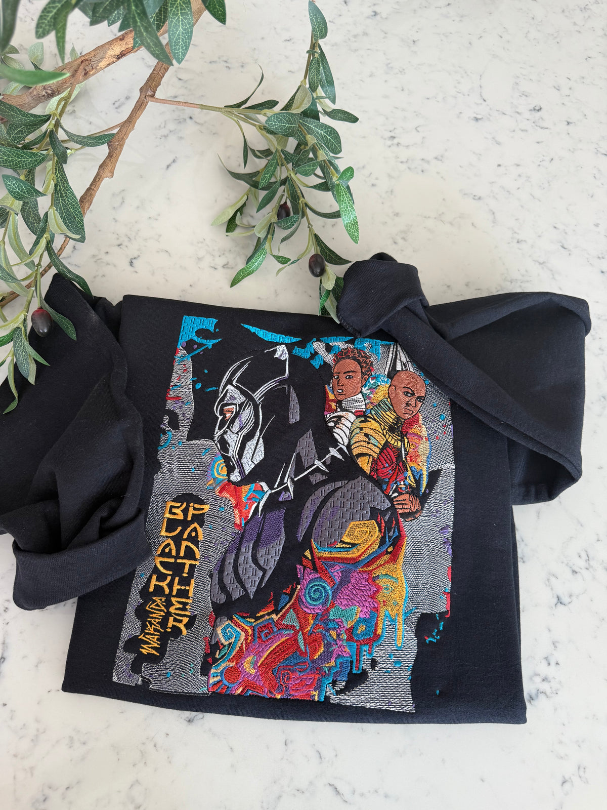 Black Panther Forever Embroidered Shirt
