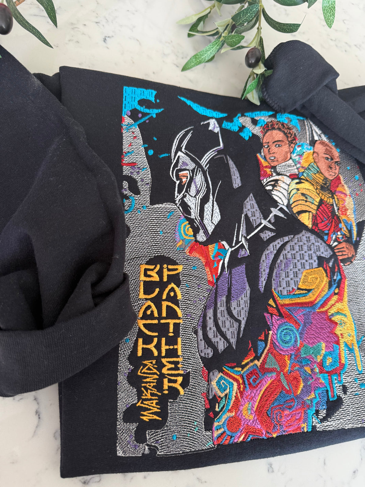 Black Panther Forever Embroidered Shirt