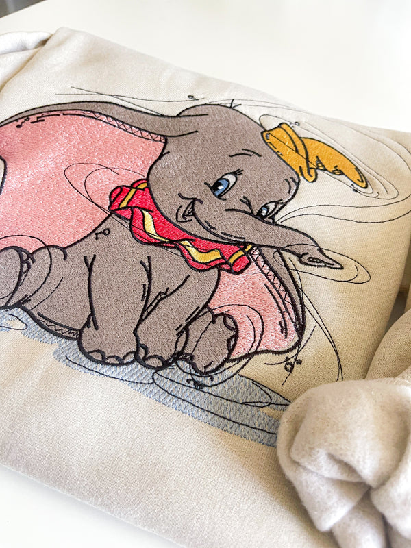 Dumbo Embroidered Sweatshirt - Adult