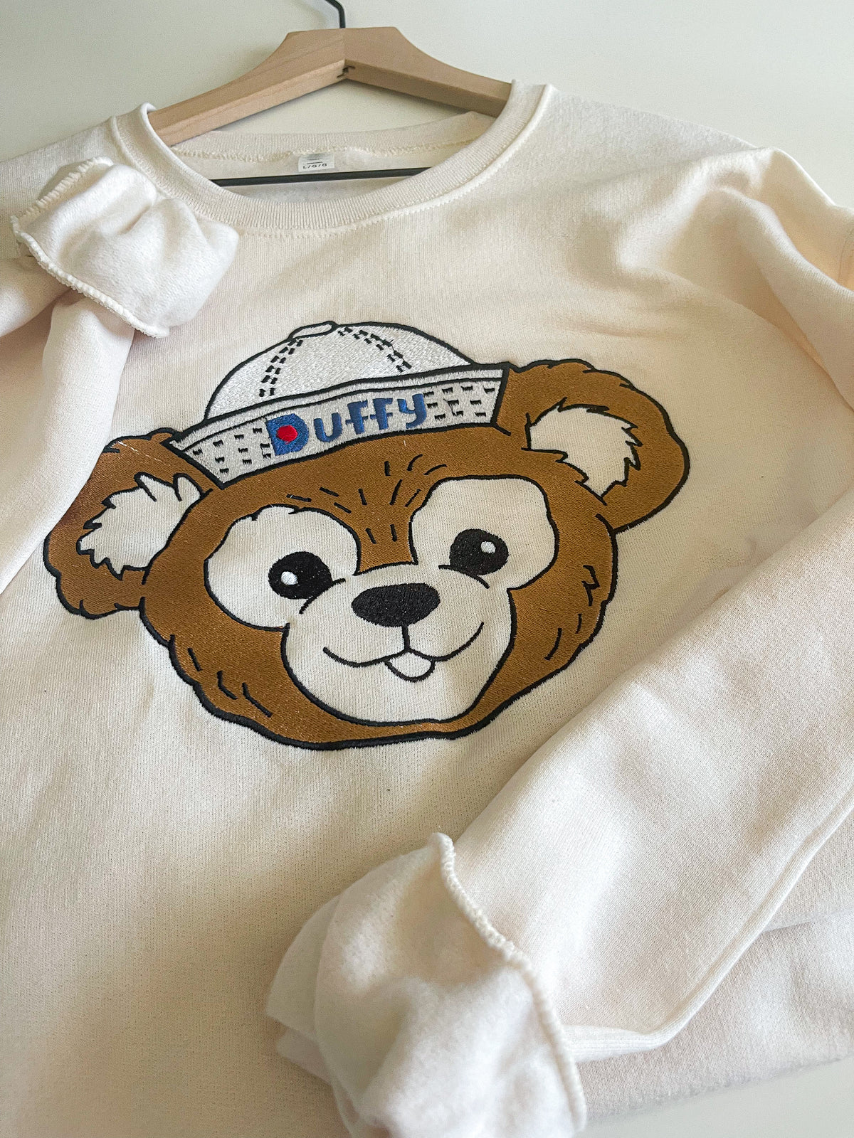 Duffy Bear Embroidered Adult Sweatshirt