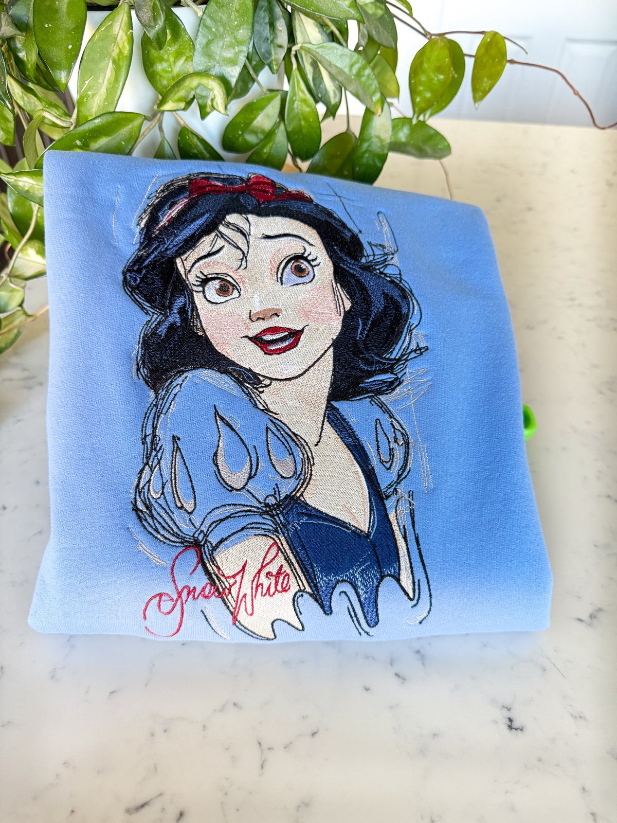 Snow White Sketch Embroidered Shirt