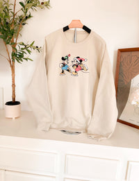 Mickey on Ice Vintage Christmas Embroidered Shirt