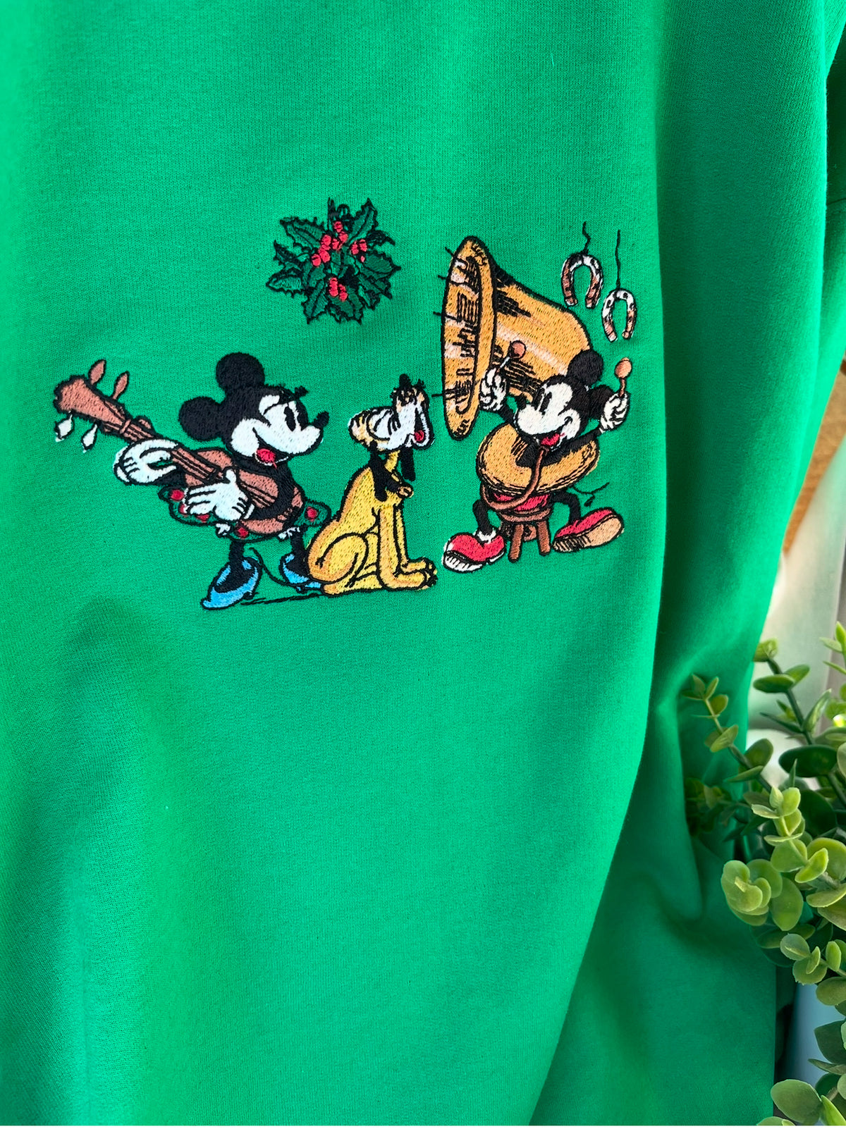 Mickey’s Vintage Christmas Band Embroidered Shirt