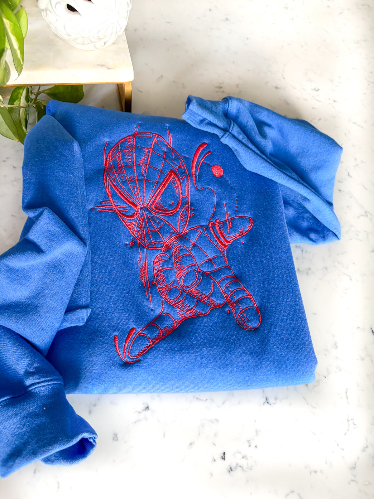 Spiderman Sketch Embroidered Shirt