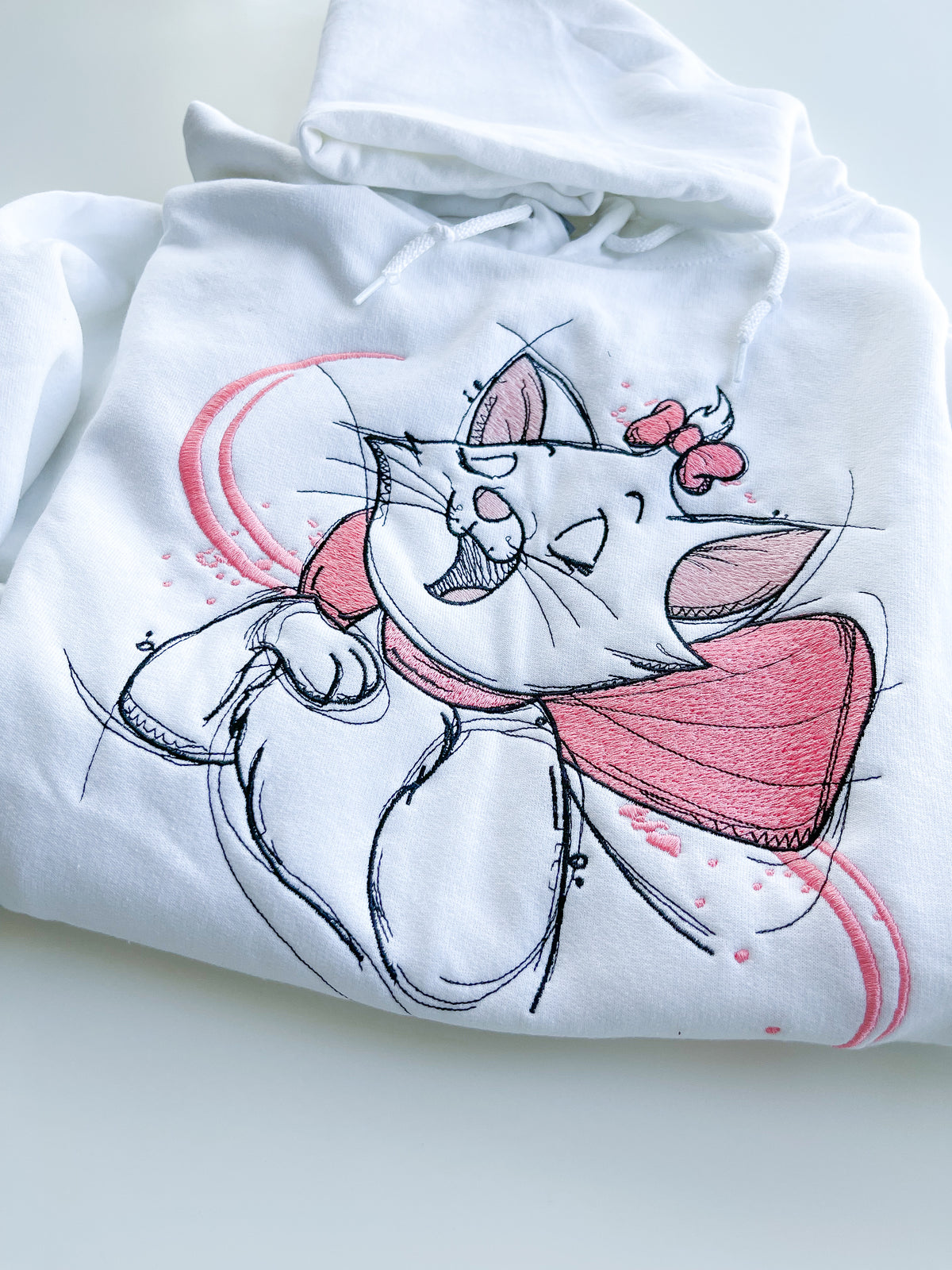 Marie Embroidered Sweatshirt or Hoodie - Adult