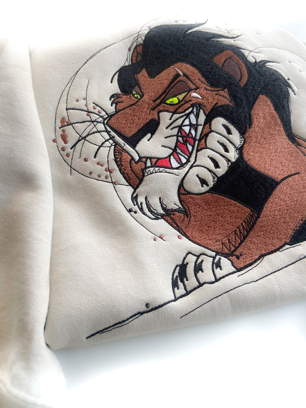 Scar Embroidered Sweatshirt - Adult