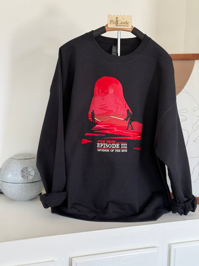 Star Wars Episode Three Embroidered Adult T-Shirt