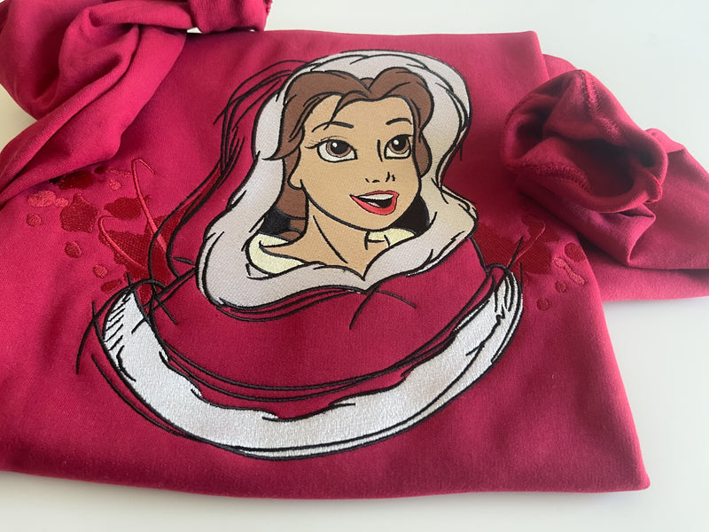 Holiday Belle Embroidered Adult Sweatshirt