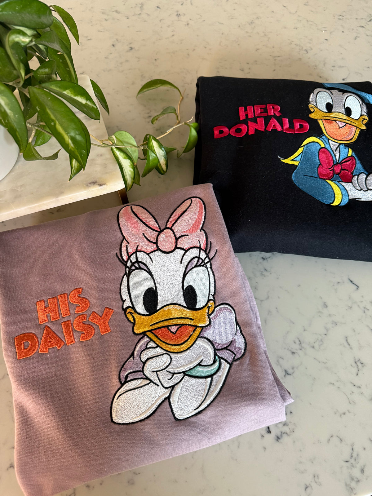 His Daisy Couple Embroidered Shirt