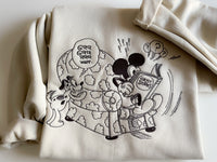 Mickey’s Ghost Stories Embroidered Adult Sweatshirt