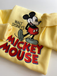 Micky Mouse Vinayge Embroidered Adult Sweatshirt