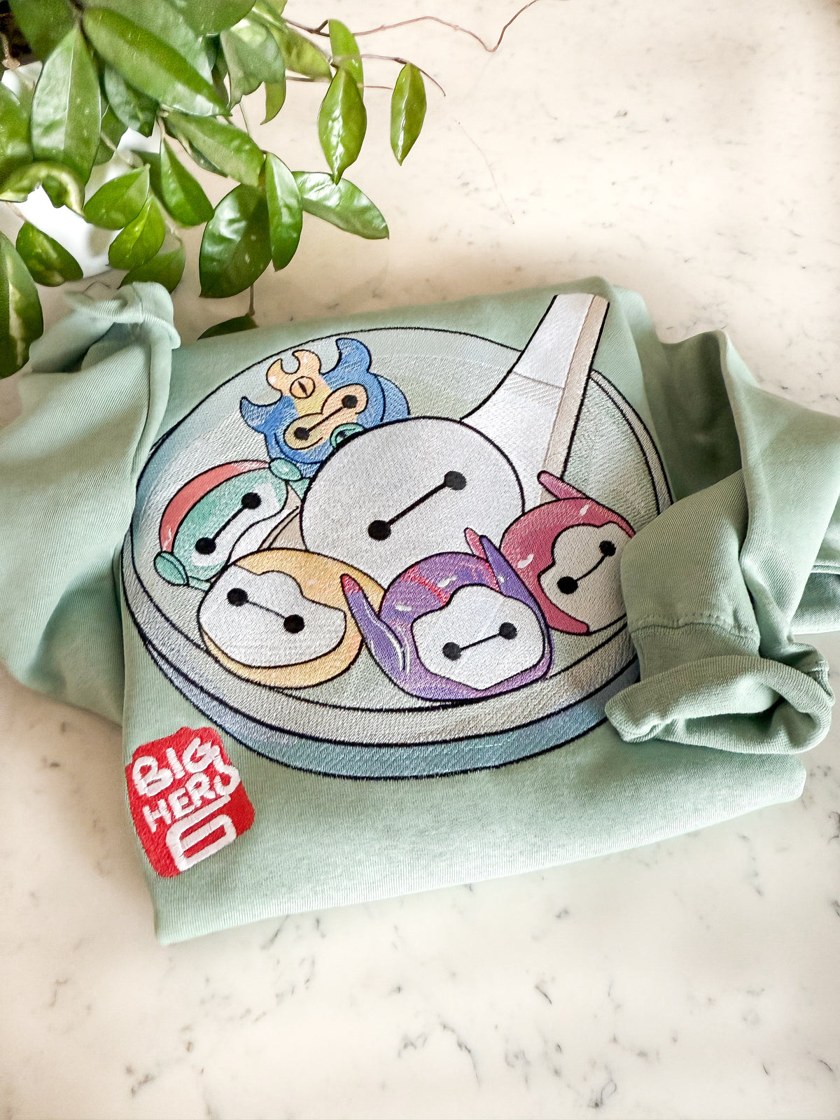 Baymax Dumplings Embroidered Shirt