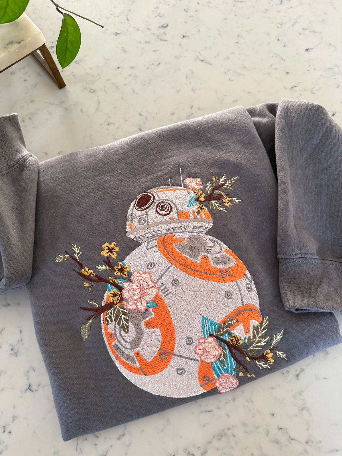 BB8 Adult Embroidered Sweatshirt and T-Shirt