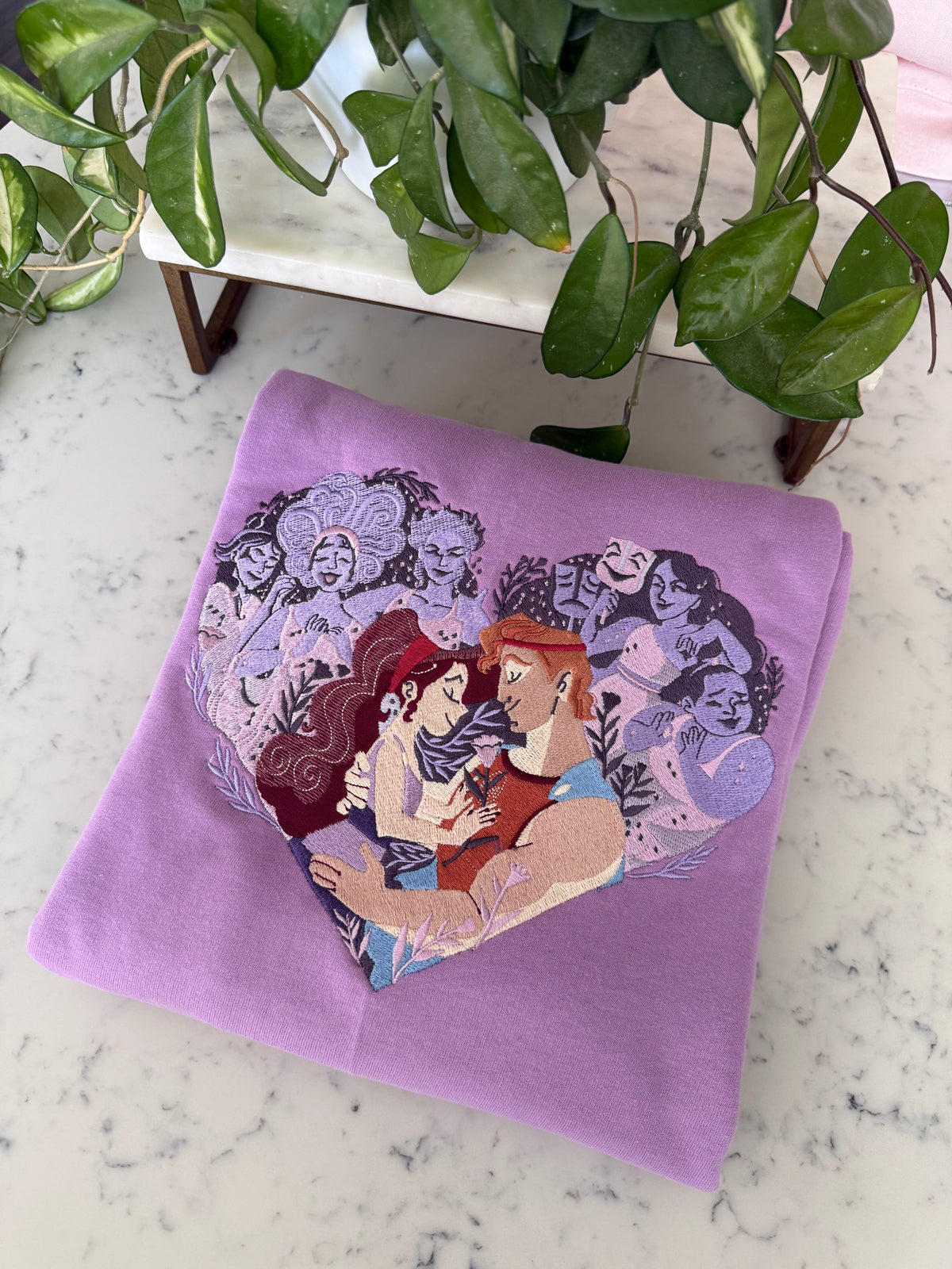 Hercules Loves Meg Embroidered Shirt