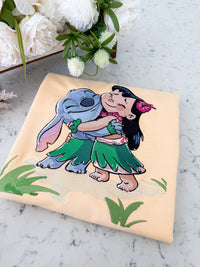 Lilo and Stitch Adult Embroidered Sweatshirt and T-Shirt