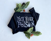 Pick Your Poison Halloween Embroidered Adult Sweatshirt -