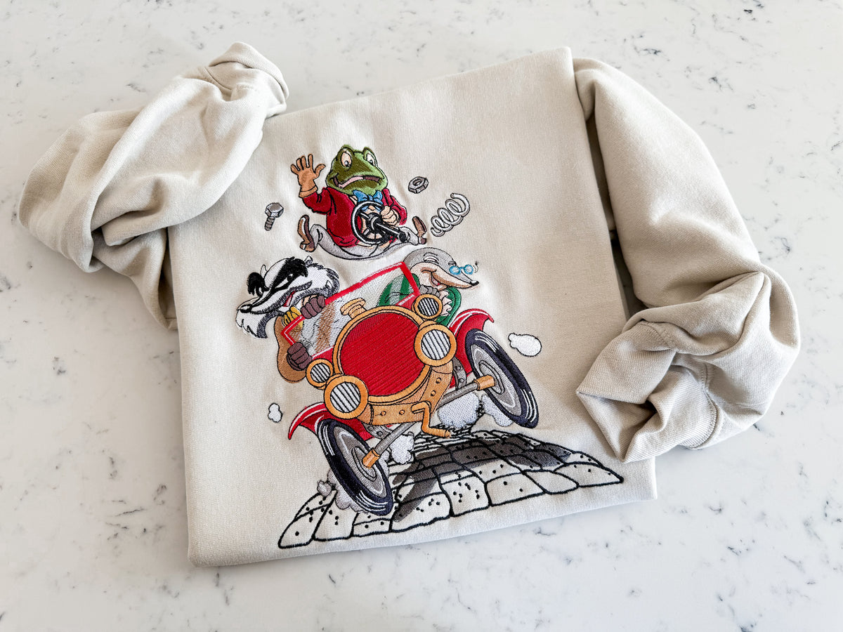 Mr. Toad’s Wild Ride Embroidered Adult Sweatshirt