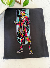 Ironheart Marvel Adult Embroidered Sweatshirt and T-Shirt