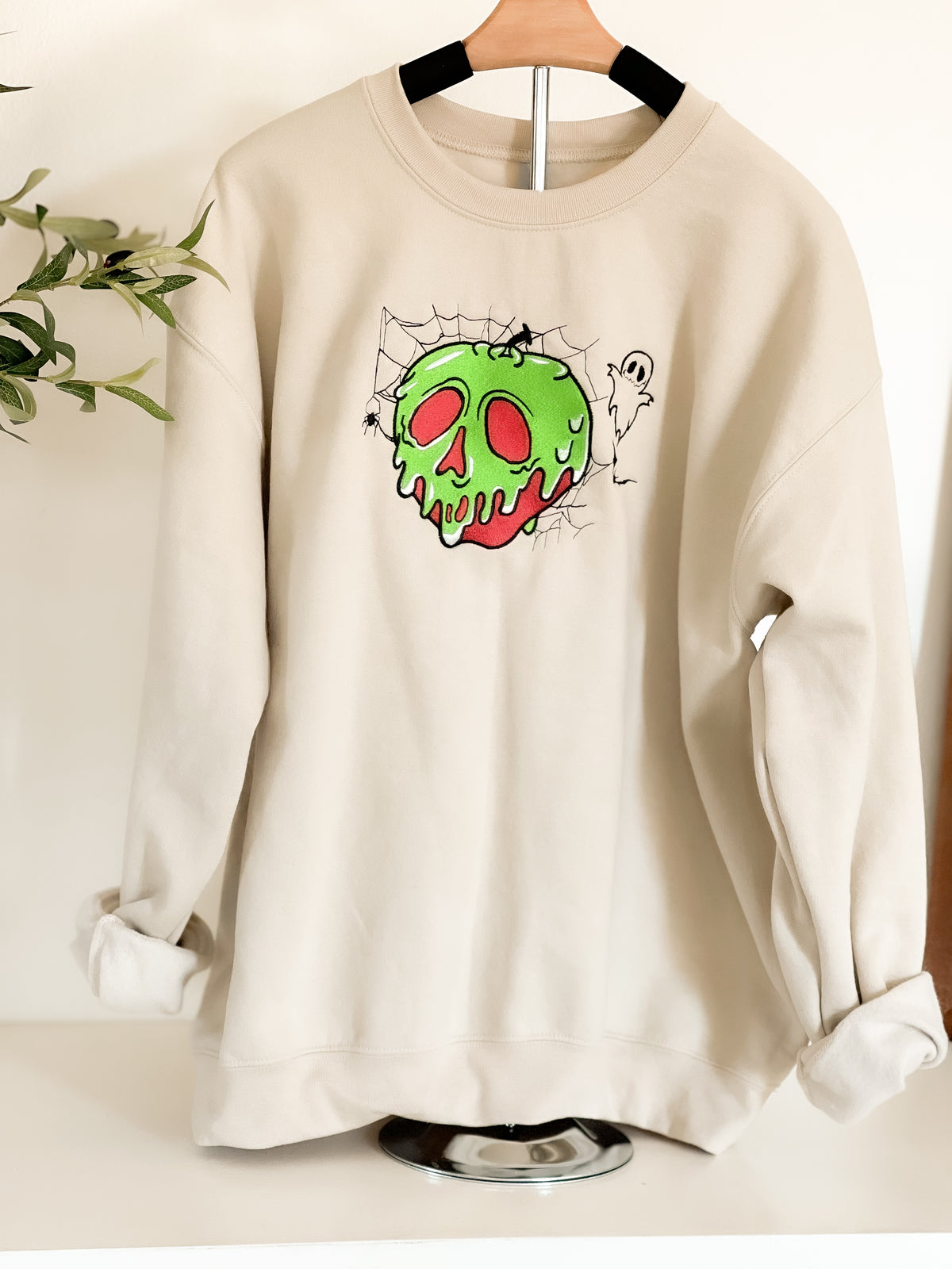 Poison Apple Embroidered Adult Sweatshirt