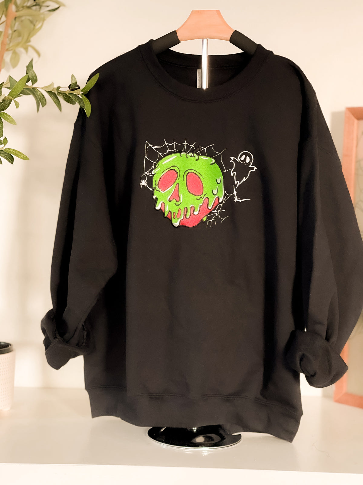 Poison Apple Embroidered Adult Sweatshirt