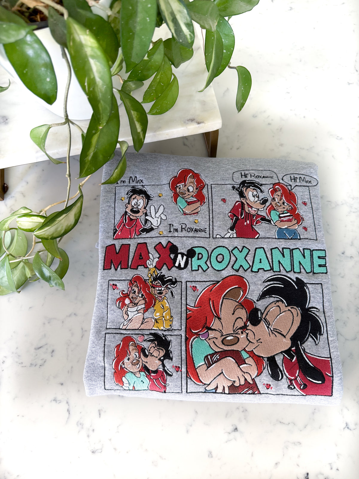 Roxanne and Max Comics Embroidered Shirt