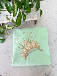 Crowned Tiana Bling Embroidered  Shirt