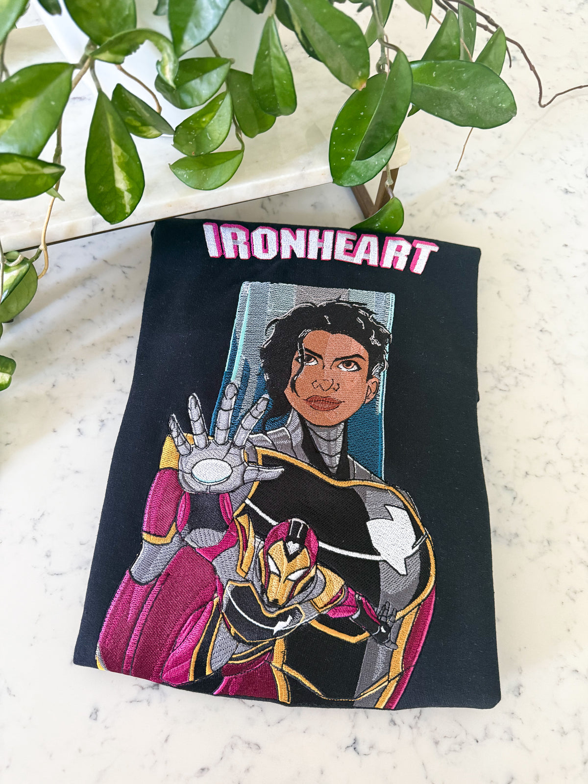 Ironheart Comic Embroidered Shirt