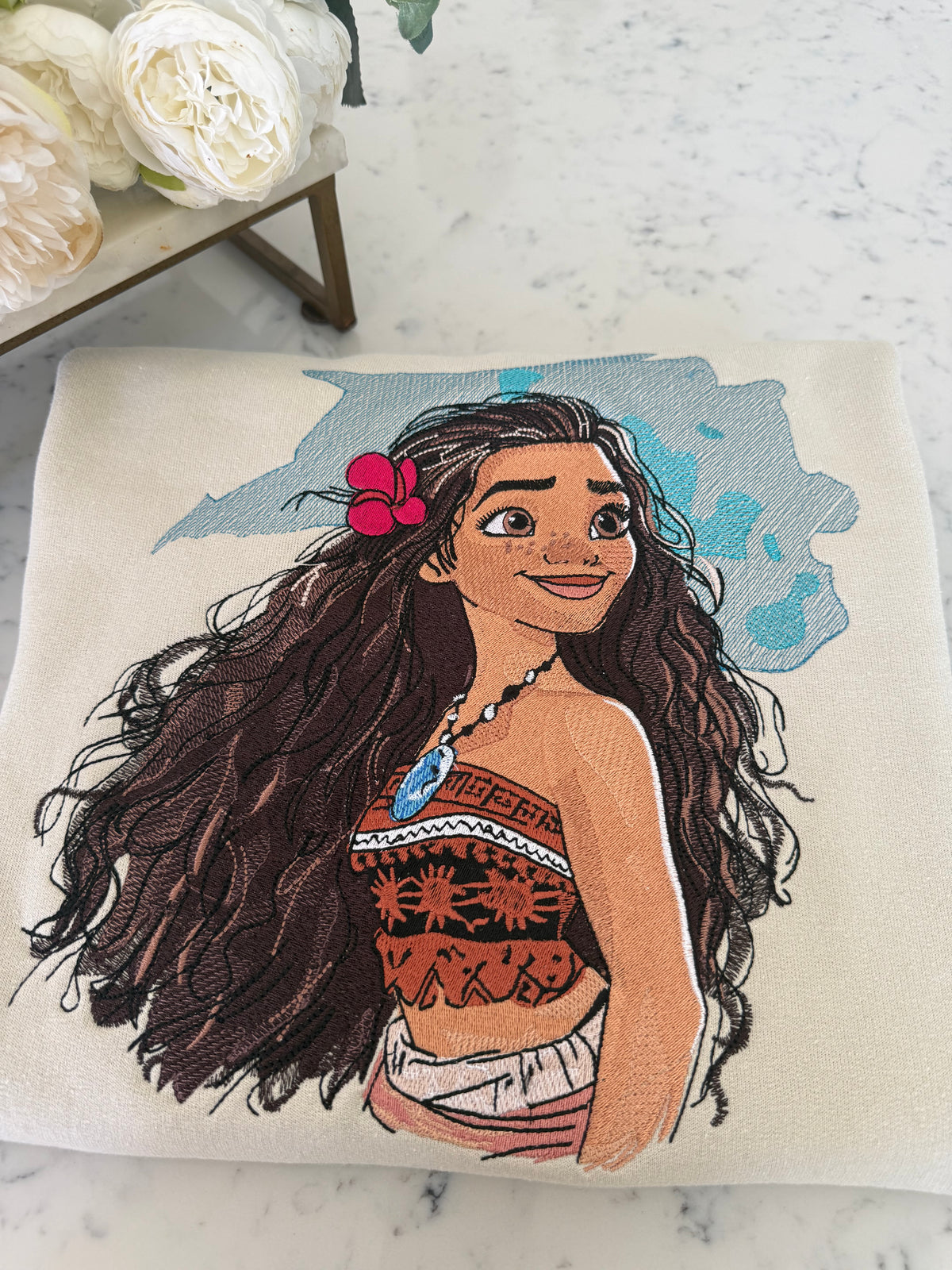 Moana Adult Embroidered Sweatshirt and T-Shirt