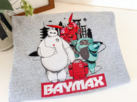 Baymax X 4 Embroidered Adult Sweatshirt and T-Shirt
