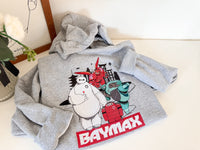 Baymax X 4 Embroidered Adult Sweatshirt and T-Shirt