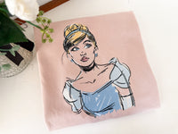 Cinderella’s Portrait Adult Embroidered Sweatshirt and T-Shirt